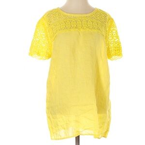 J Crew Yellow Linen Blouse/ Top size 6